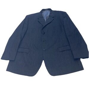 Andrew Fezza Mens Single Breasted Wool/Cashmere  Blazer Size 52L   Traditional